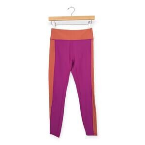Wilo The Label Pink Ginger Colorblock High Rise Athletic Leggings Size M